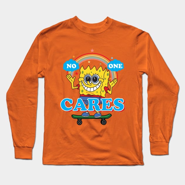 Who Cares! Long Sleeve T-Shirt by Dark Planet Tees